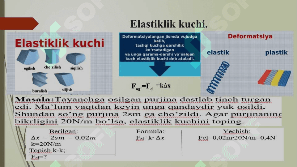 Ilgarilanma harakat kinematikasi va dinamikasi 8
