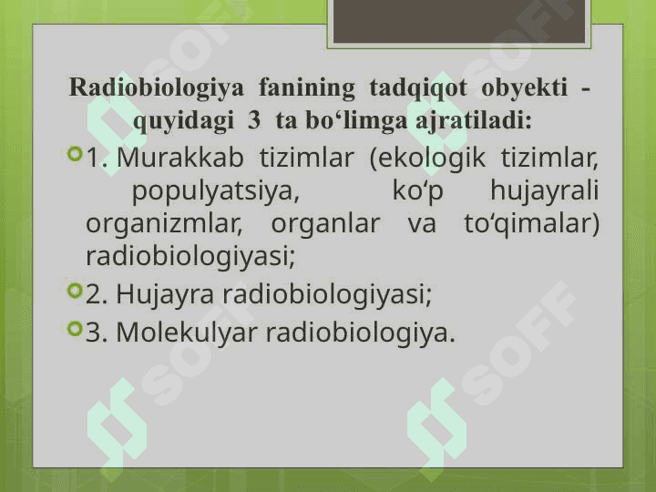 Kvant biofizikasi elementlari va radiobiologiya 5