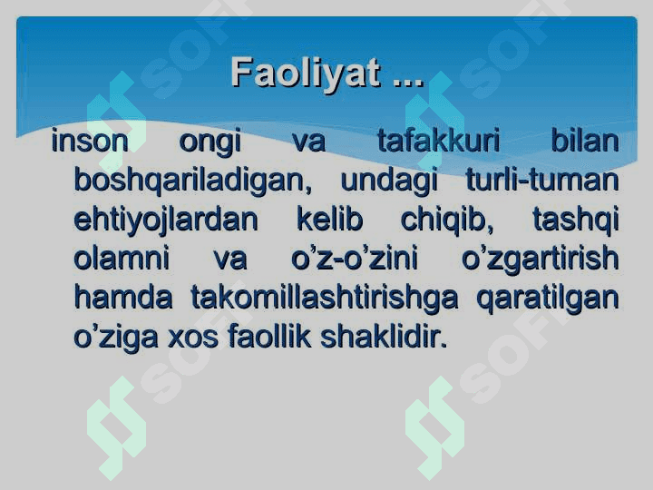 Shaxs faoliyati 4