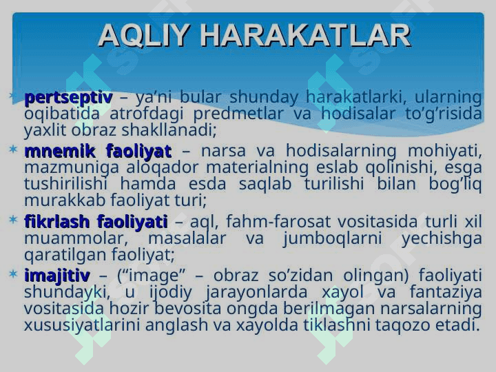 Shaxs faoliyati 7