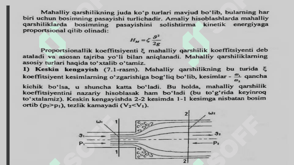 MAHALLIY QARSHILIKLARDA YO’QOTILGAN ENERGIYA (NAPOR). VEYSBAX FORMULASI 2