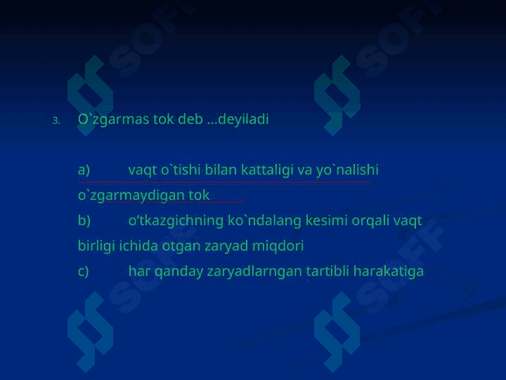 O`TILGAN MAVZULARNI MUSTAXKAMLASH UCHUN SAVOLAR 3