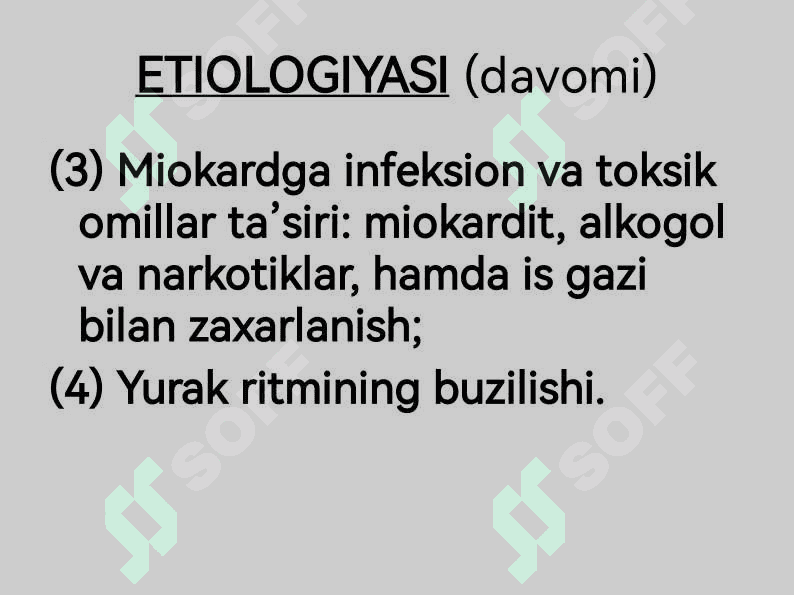 YURAK YETISHMOVCHILIGI 5