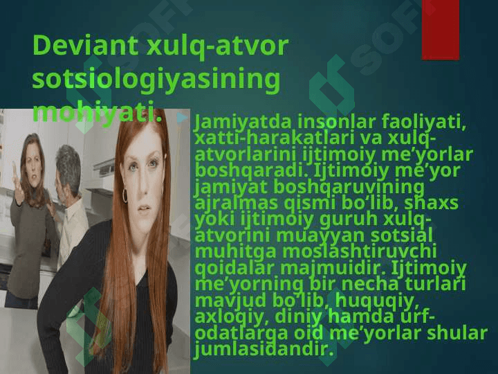 Deviant xulq-atvor sotsiologiyasining mohiyati 2