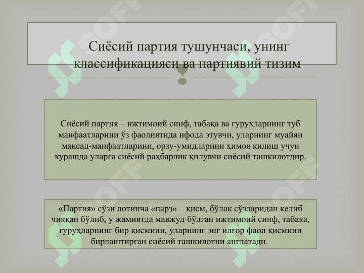 Сиёсий партиялар ва Жамоат бирлашмалари 3