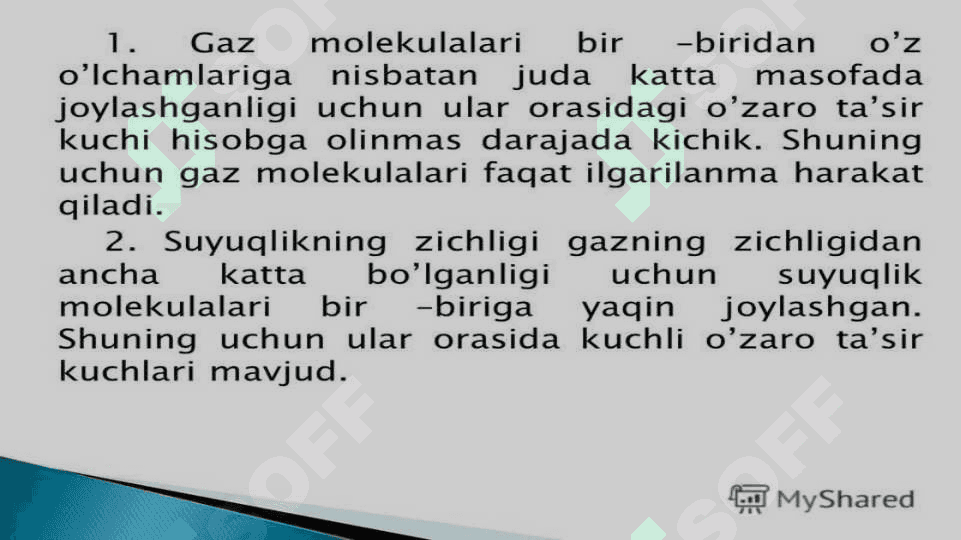 Termodinamikaning uchinchi qonuni. Van-der-Vaals tenglamasi va izotermalari 5