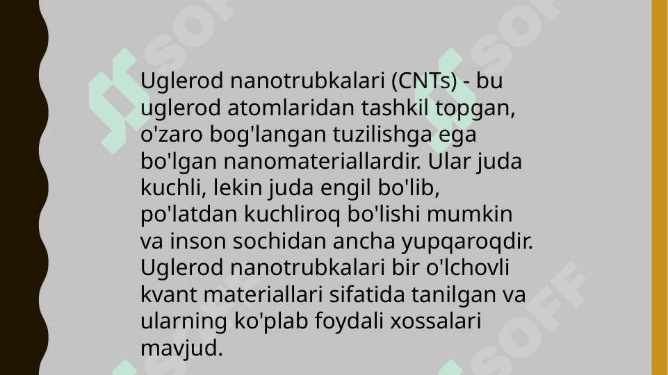 Uglerod nanotrubkalari va boshqalar. 2