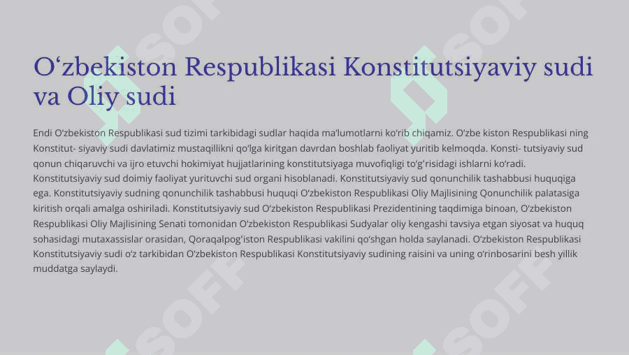 O'zbekiston Respublikasining Sud hokimiyati 4