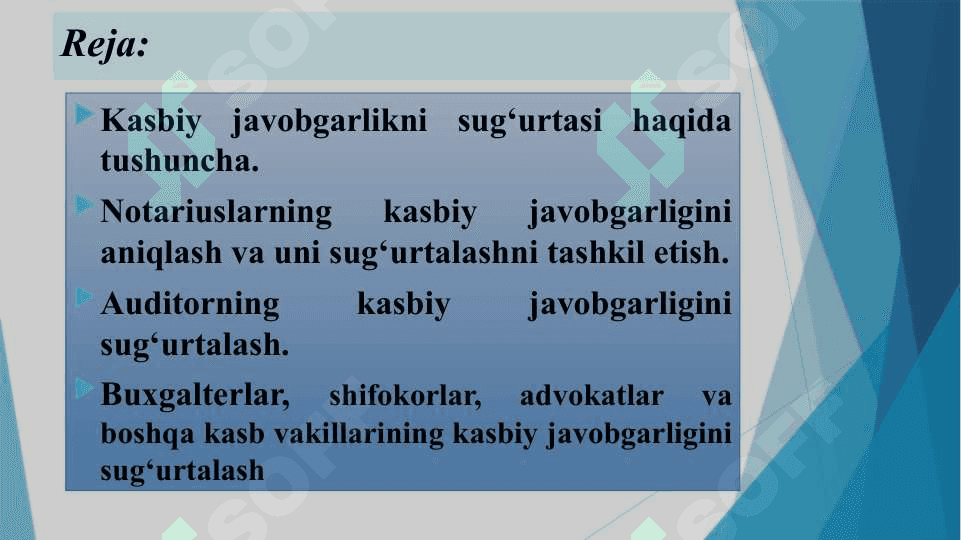 Kasbiy javobgarlik sug‘urtasi 2