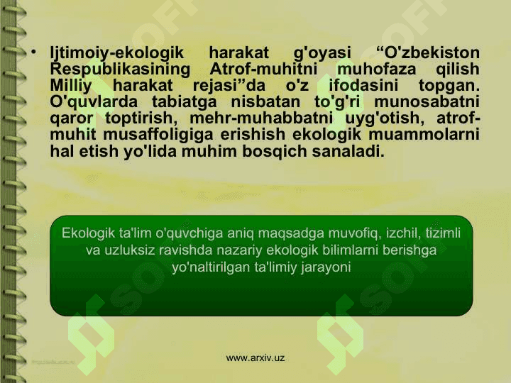 Shaxs dunyoqarashini shakllantirish 6