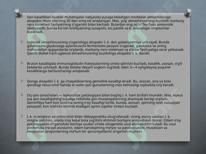 Gen, genom va xromosoma mutatsiyasi 7