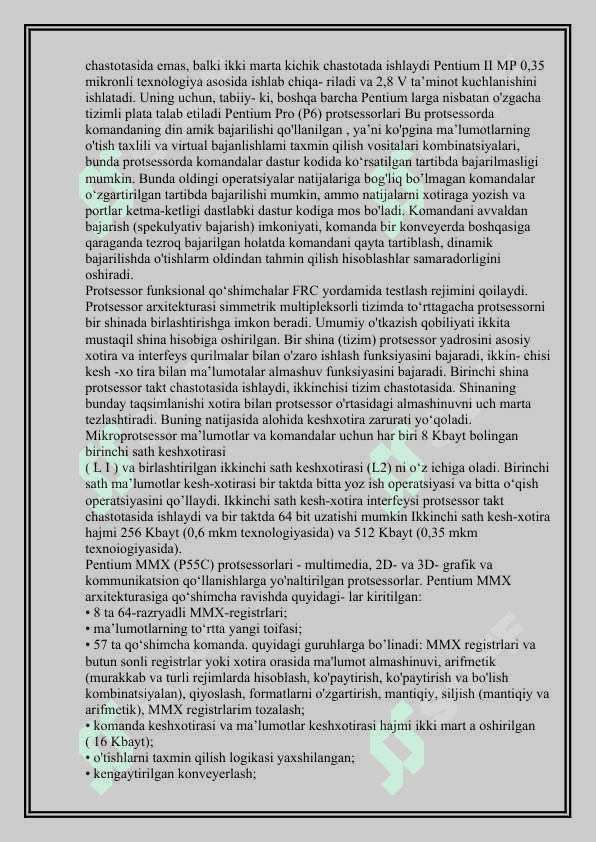 Mikproprotsesorlarning buyruqlar tizimi 7