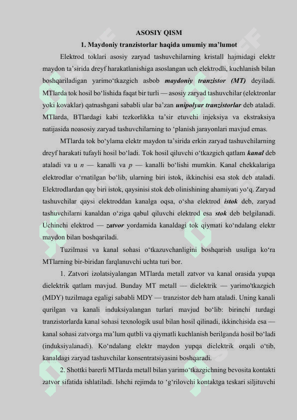 Maydoniy tranzistorlarda yasalgan kuchaytirgichlar 4