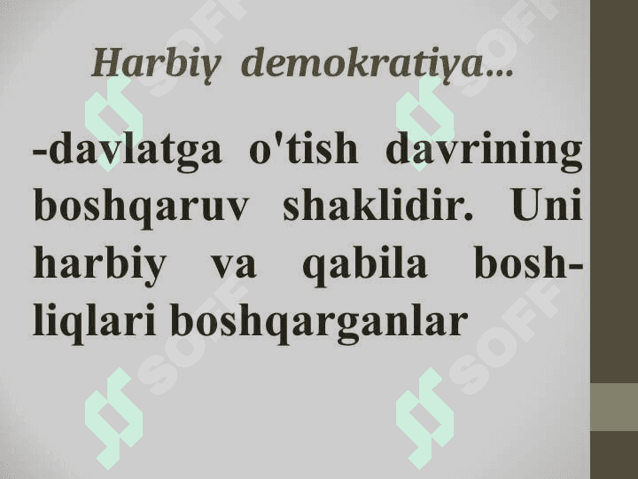O‘zbekistonning davlatchilik tarixi: eng qadimgi davrdan  Yangi O‘zbekiston davlatchiligi asoslari 8