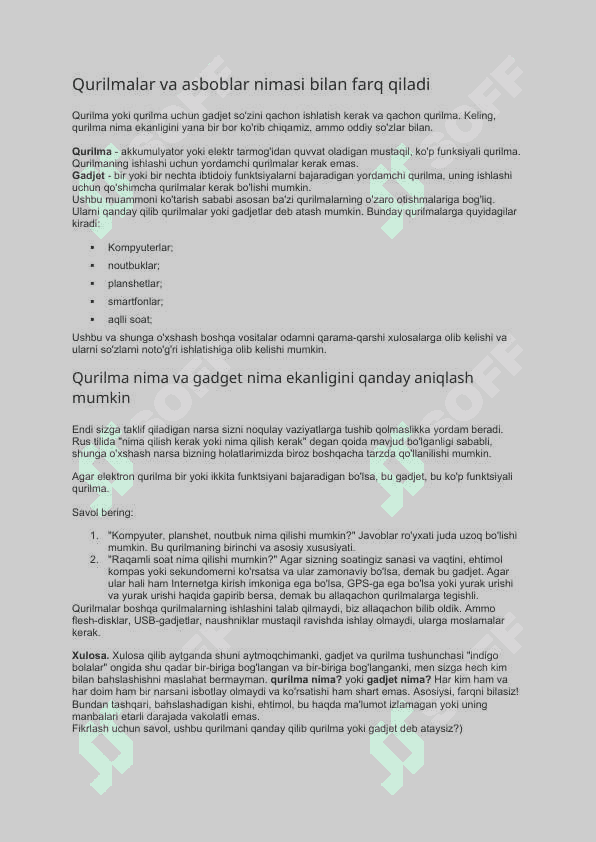 Gadjetlar: Smartfonlar, planshetlar, noutbuklar 3