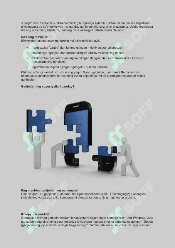 Gadjetlar: Smartfonlar, planshetlar, noutbuklar 4
