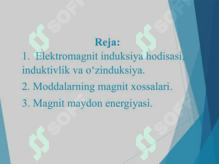 Magnit oqimi. Elektromagnit induksiya. Induktivlik. 2