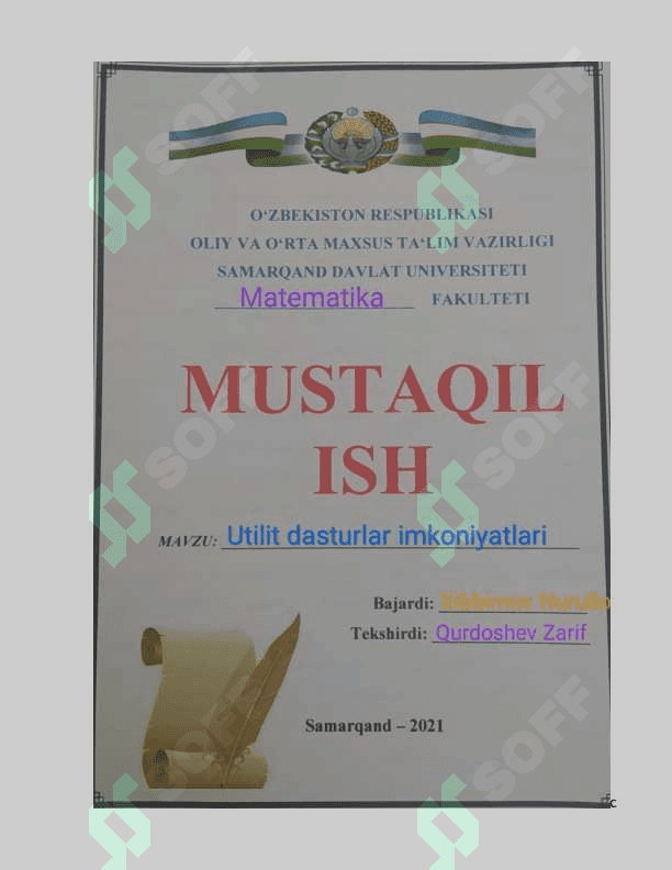 Utilit dasturlar imkoniyatlari 2