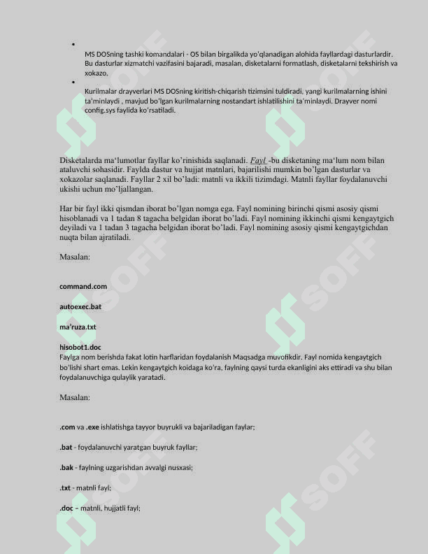 Utilit dasturlar imkoniyatlari 5