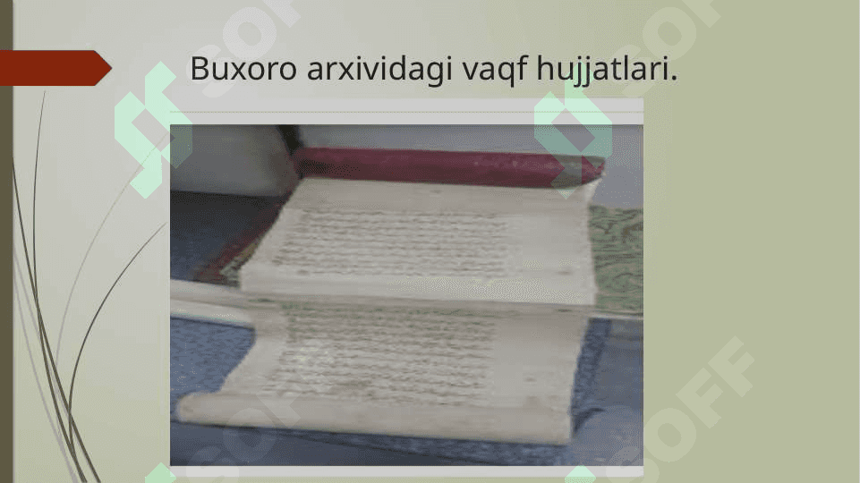 Buxoro amirligi Qushbegi arxivi 4