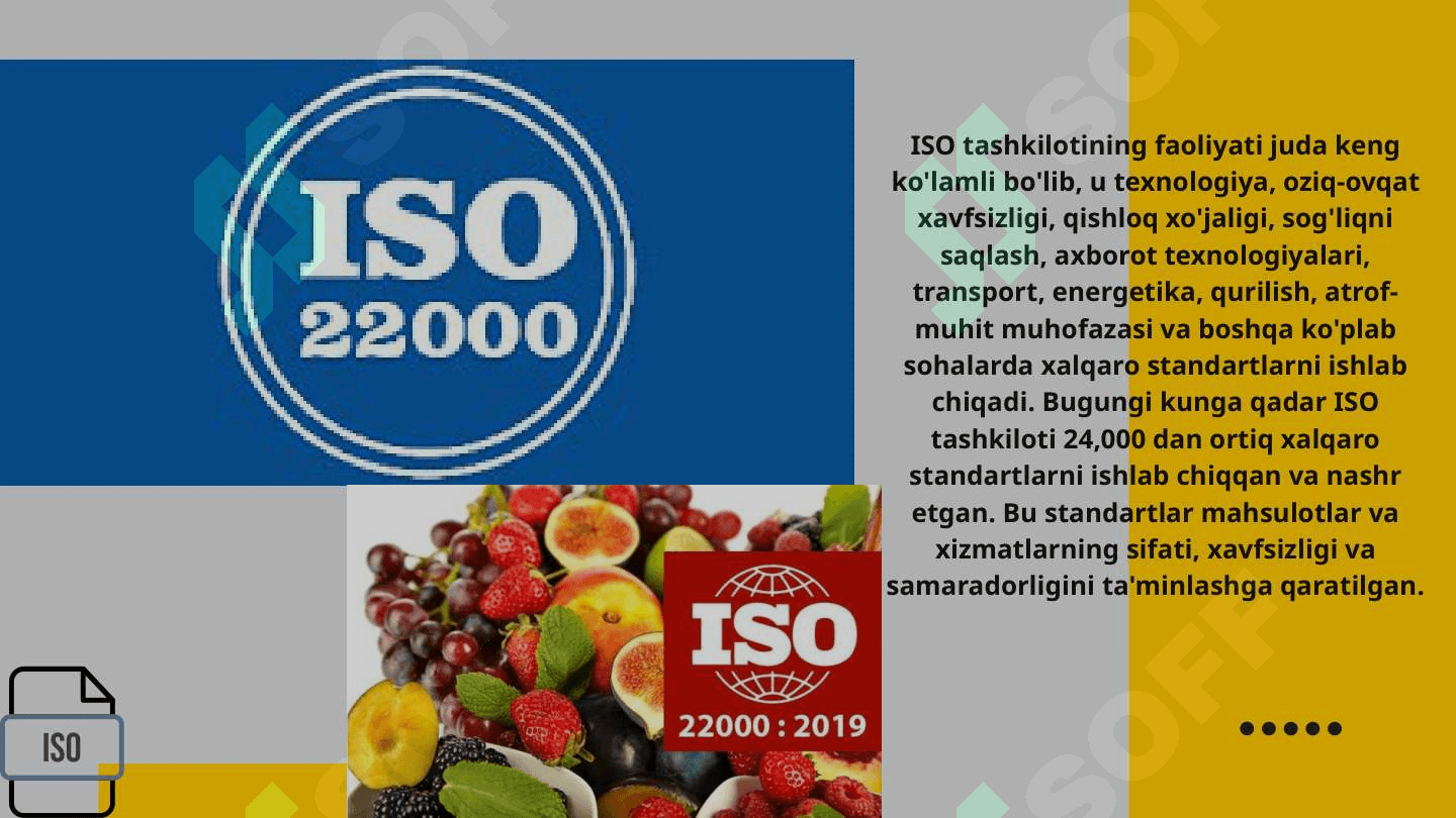 Sertifikatlashtirish sohasida ISO tashkilotining faoliyati 3