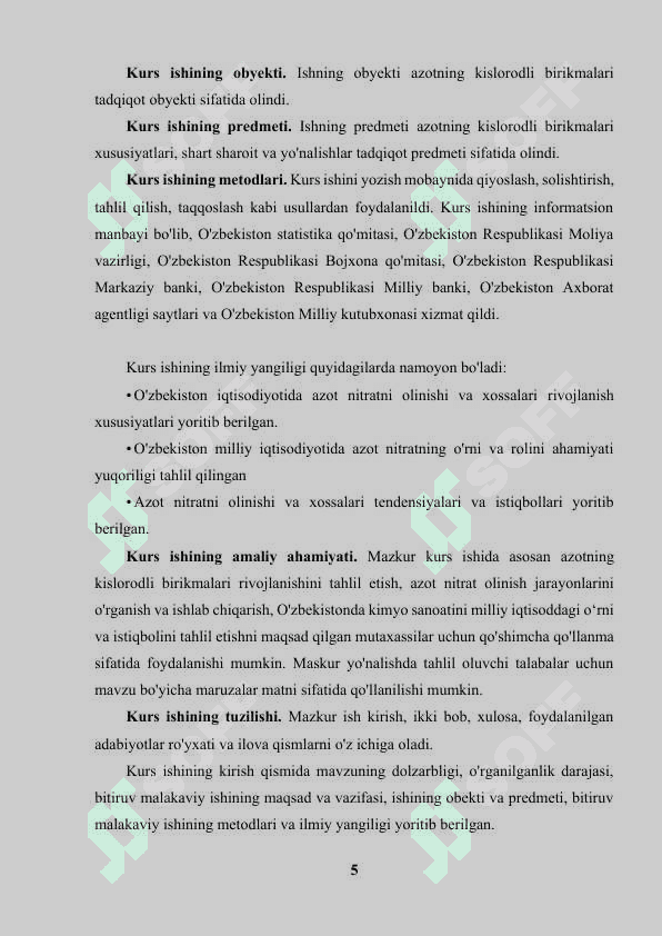 Azotning kislorodli birikmalari 5