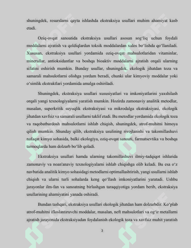 Ekstraksiya usuli 3