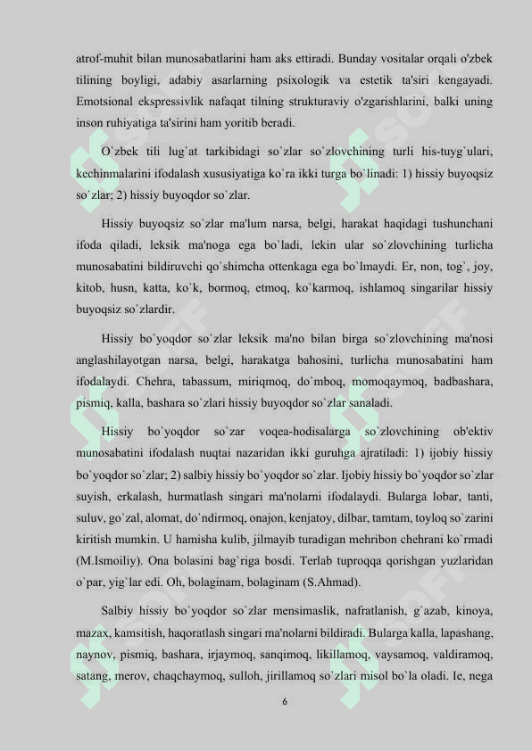 O'ZBEK ADABIY TILIDA EMOTSIONAL EKSPRESSIV VOSITALAR 6