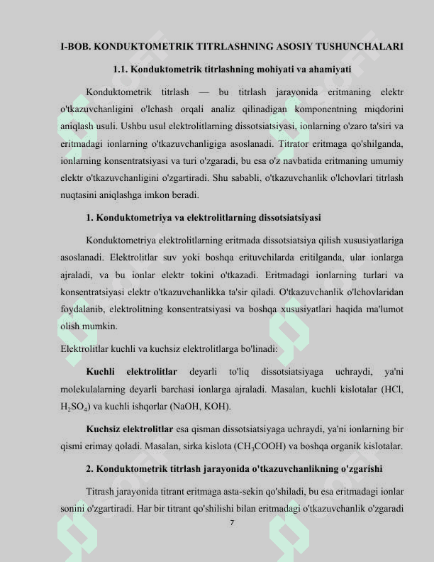 Konduktometrik titrlash 7