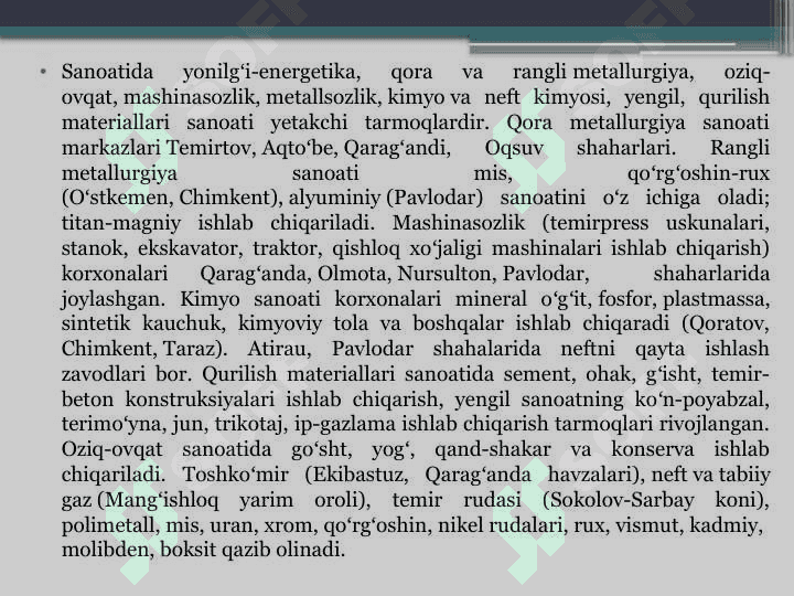 Qozog`iston Respublikasi global iqtisodiy muammolari 5