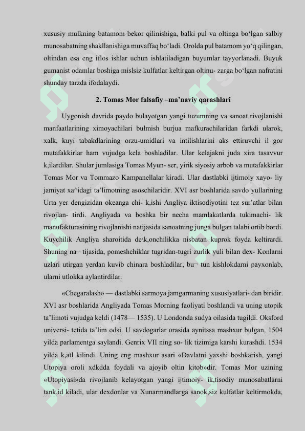 Tomas Mor hayoti va siyosiy hayotdagi oʻrni 4