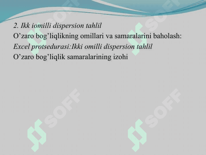 Dispersion tahlil 3