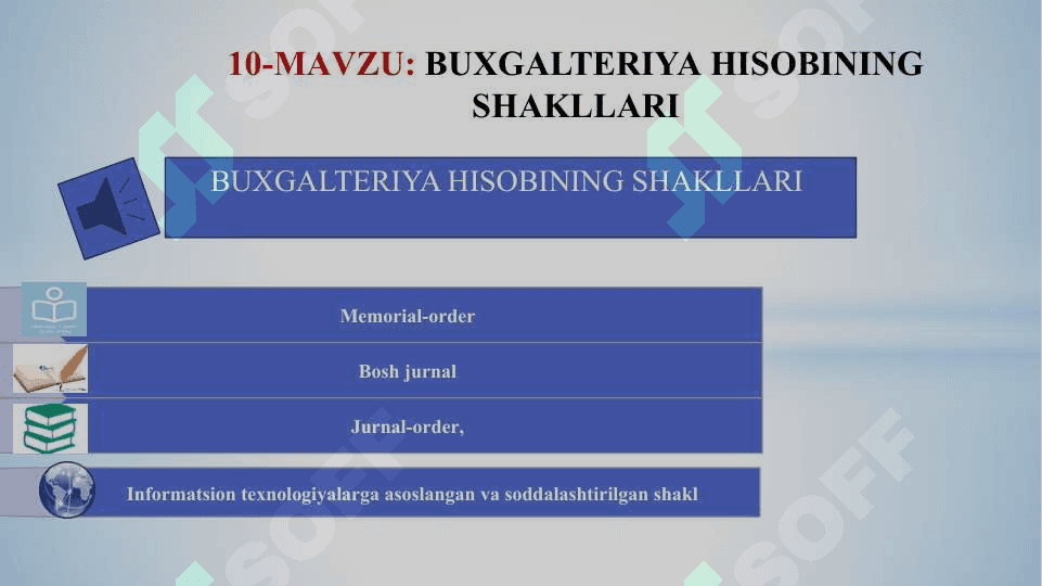 BUХGАLTЕRIYA HISОBINING SHАKLLАRI 2