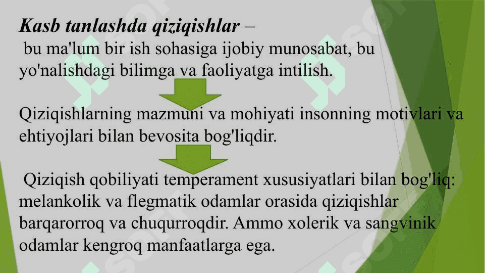 Kasbiy qizikish va layoqatlarni eksperimental o'rganish 6