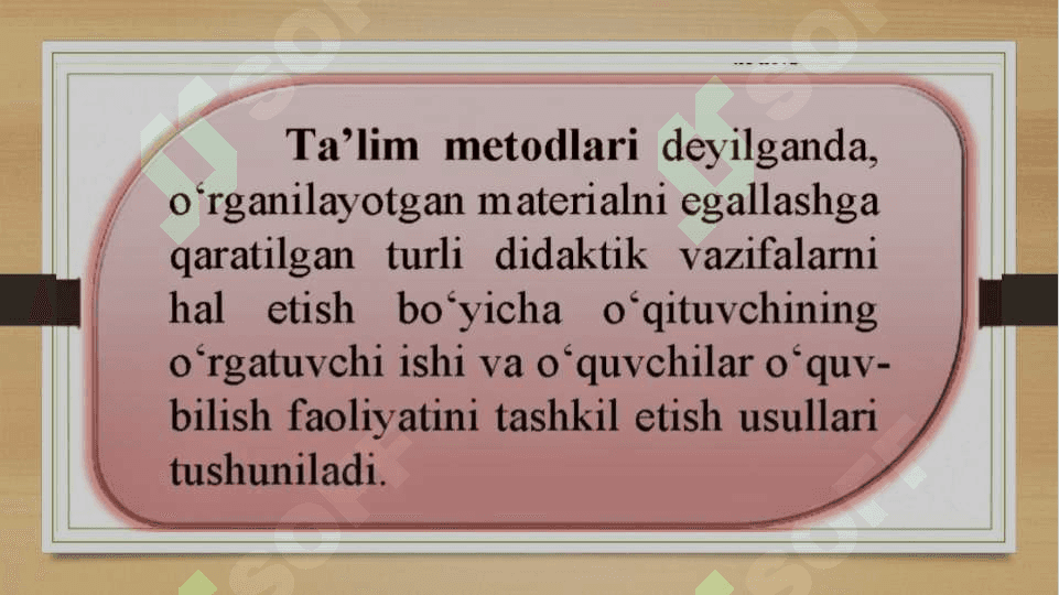 Talim metodi va vositalari 3