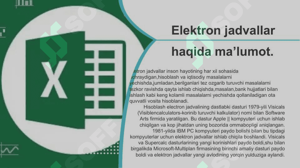 Microsoft Excel dasturida avtoto’ldirishlar va avtohisoblashlar 3