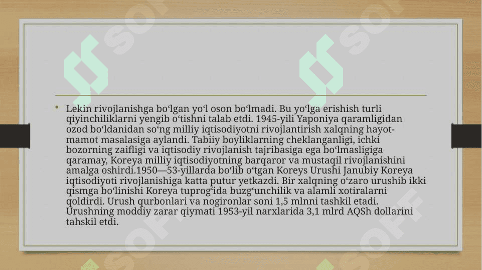 Koreya Respublikasi iqtisodiy ahvoli 4