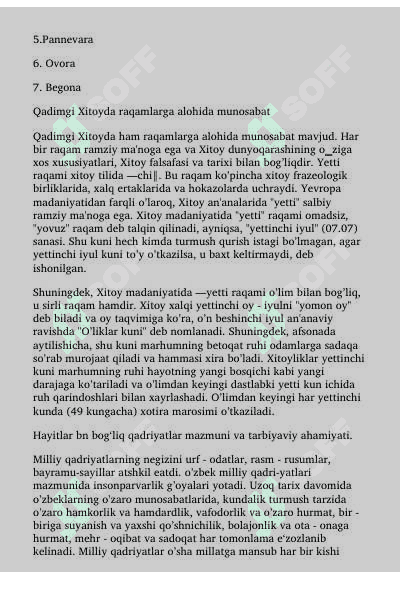 Raqamlar bn bog‘lik urf odatlar 4