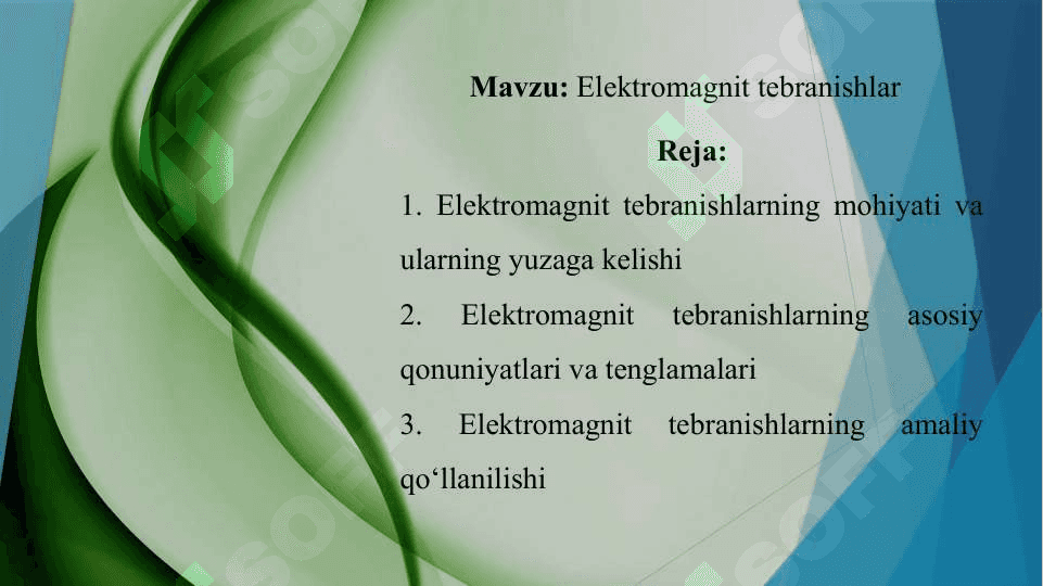 Elektromagnit tebranishlar 2