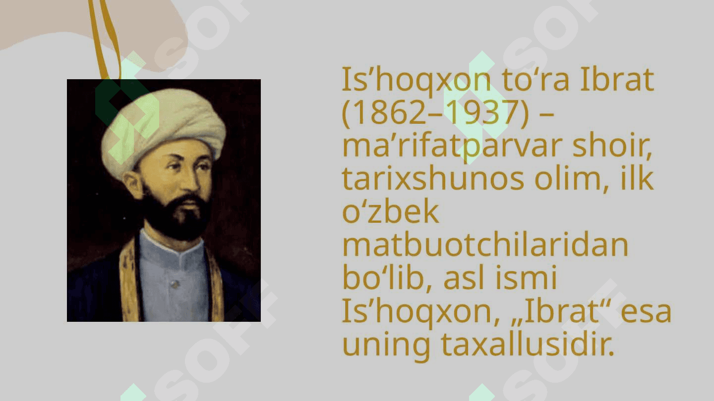Is'hoqxon Ibrat hayoti va ijodi 3