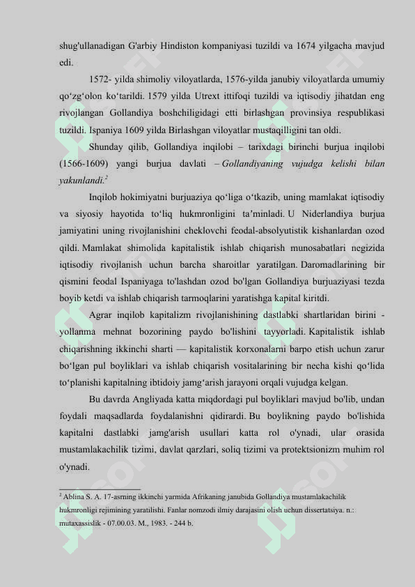 XVI - XVII ASRDA MUSTAMLAKACHILIK TIZIMI 5