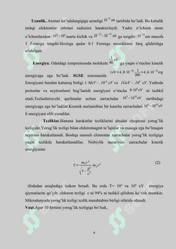 Atom yadrolarining asosiy xususiyatlari 6