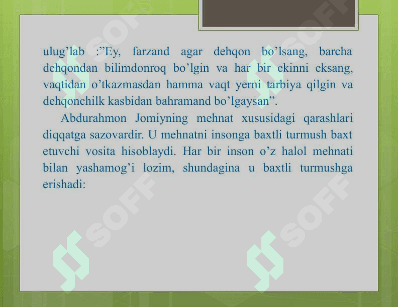SHARQ MUTAFAKKIRLARI MEHNAT TARBIYASI 5