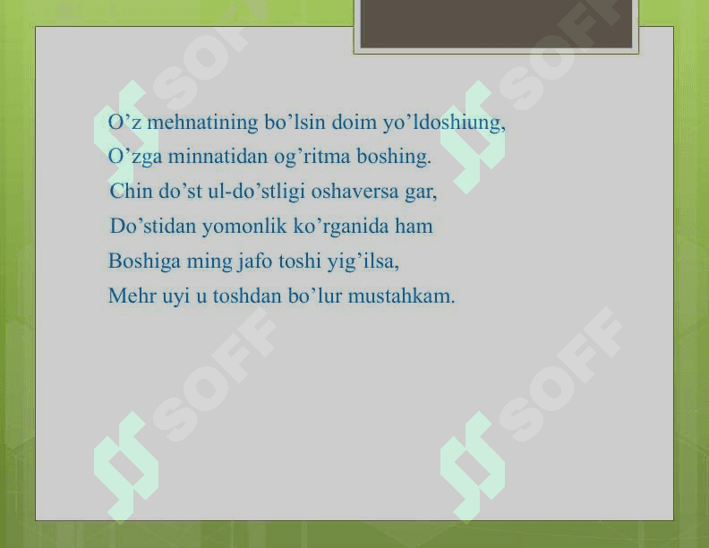 SHARQ MUTAFAKKIRLARI MEHNAT TARBIYASI 6