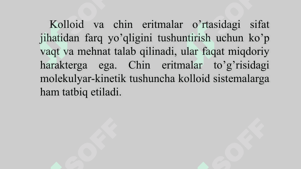 Kolloid sistemalarning molekulyar-kinetik xossalari 5