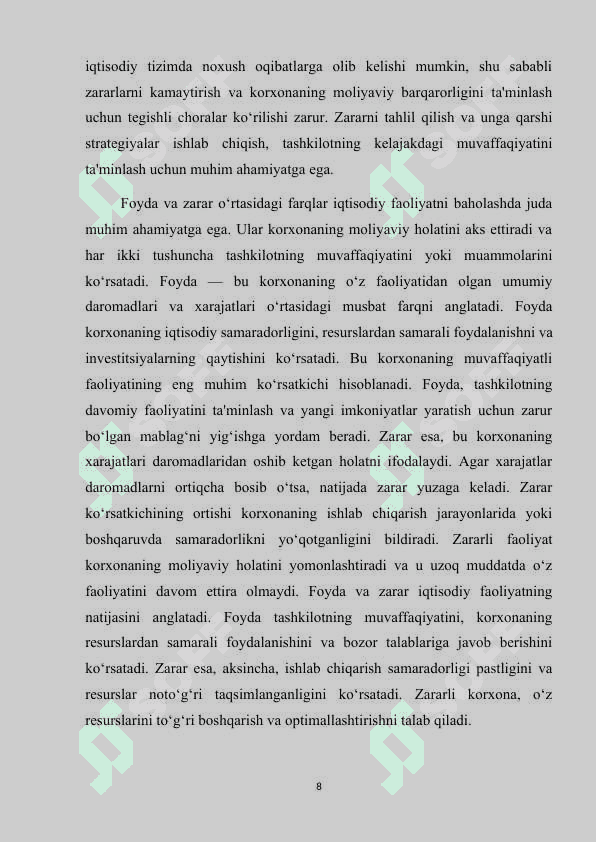 Foyda va zarar 8