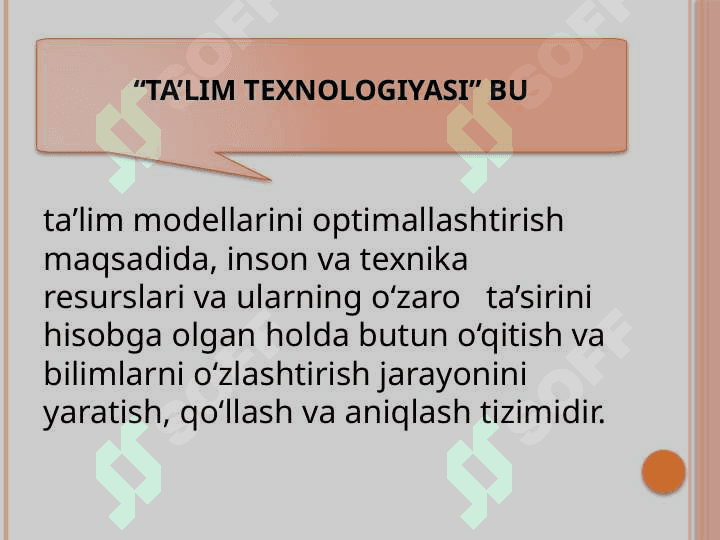 Rivojlantiruvchi ta’lim texnologiyalari 3