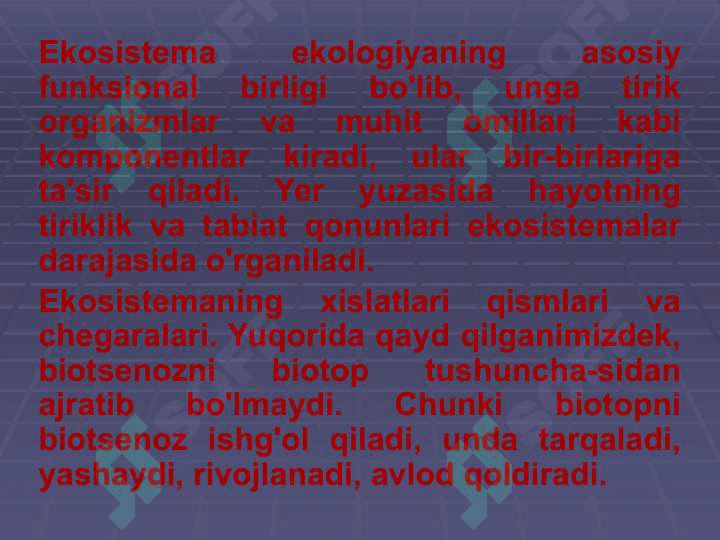Ekotizimlar 4