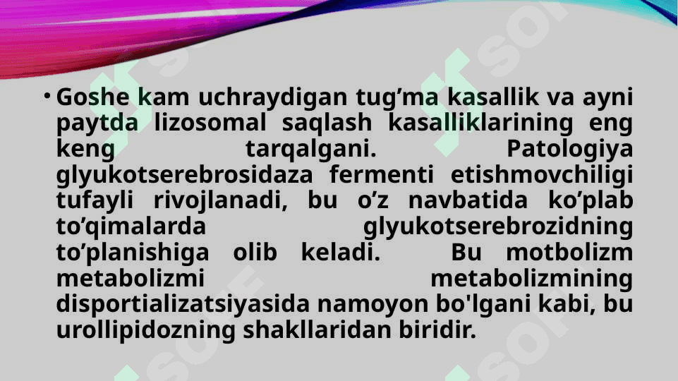 goshe sindromi 3