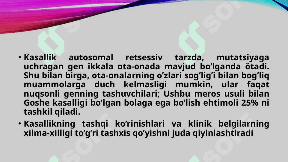 goshe sindromi 4